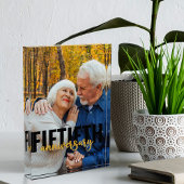 Oversized Typografy Overlay zum 50. Jubiläum Fotoblock