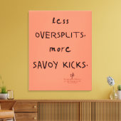 Oversplits vs. Savoy Kicks Lt. Coral Leinwanddruck (Insitu (Wohnzimmer))
