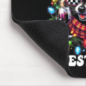 Overstimulated And Festive Af Feral Raccoon Lights Mousepad (Ecke)