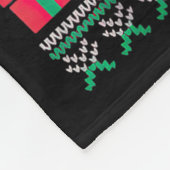 Overstimulated But Festive Christmas Ugly Penguin  Fleecedecke (Ecke)