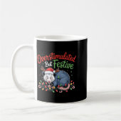 Overstimulated But Festive Funny Christmas Ossum U Kaffeetasse (Links)
