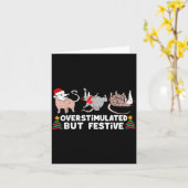 Overstimulated But Festive Funny Christmas Ssums F Karte (Gelbe Blume)