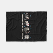 Overstimulated But Festive Funny Ssum Nurse Christ Fleecedecke (Vorderseite (Horizontal))