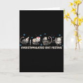 Overstimulated But Festive Funny Ssum Nurse Christ Karte (Gelbe Blume)