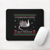 Overstimulated But Festive Ossum Christmas Tree Li Mousepad (Mit Mouse)