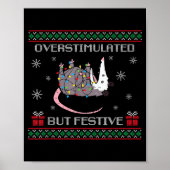 Overstimulated But Festive Ossum Christmas Tree Li Poster (Vorne)