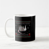 Overstimulated But Festive Ossum Ugly Sweater Chri Kaffeetasse (Links)