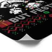 Overstimulated But Festive Ossum Ugly Sweater Chri Poster (Ecke)