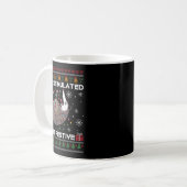 Overstimulated But Festive Ssum Christmas For Men  Kaffeetasse (Vorderseite Links)