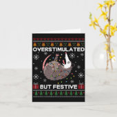 Overstimulated But Festive Ssum Christmas For Men Karte (Gelbe Blume)