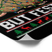 Overstimulated But Festive Ssum Christmas Pajamas Poster (Ecke)