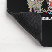 Overstimulated But Festive Ssum Christmas Ugly Xma Mousepad (Ecke)