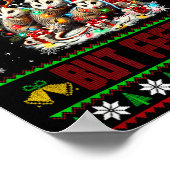 Overstimulated But Festive Ssum Christmas Ugly Xma Poster (Ecke)