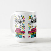 Overstimulated But Still Cute – Sensory Overload H Kaffeetasse (Vorderseite Links)