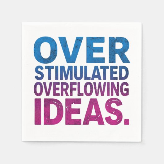 Overstimulated Ideas ND Cocktail Napkins Serviette (Vorderseite)