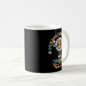 Overstimulated Moms Club Groovy Funny Mothers Day Kaffeetasse (VorderseiteRechts)