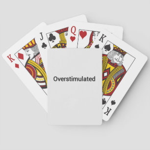 overstimulated word text spielkarten