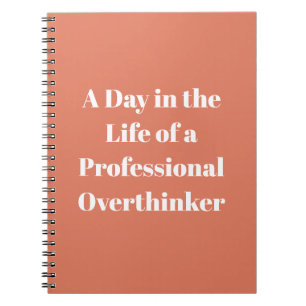 Overther Funny Quote Burnt Sienna Notebook Notizblock