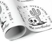 Overther überdenkt lustige Zitate Western Geschenkpapier (Rolleneckpunkt)