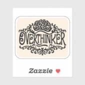 Overthinker Aufkleber (Blatt)