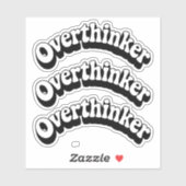 Overthinker Aufkleber (Blatt)
