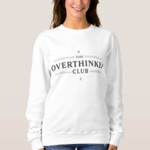 Overthinker Club Vintage-Typografie Sweatshirt