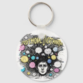 overthinker funny design schlüsselanhänger (Vorderseite)