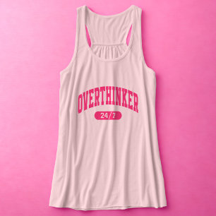 Overthinker Funny Women Tank Top