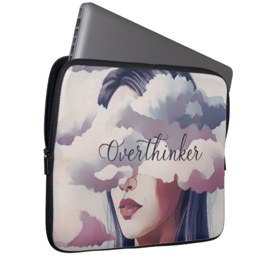 Overthinker Laptopschutzhülle (Vorne Rechts)