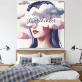 Overthinker Leinwanddruck (Insitu (Schlafzimmer))