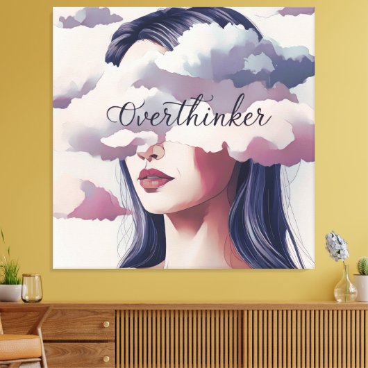 Overthinker Leinwanddruck (Insitu (Wohnzimmer))
