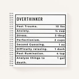 Overthinker Rezept Notizblock