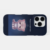 Overthinking Cat Phone Case – Cute Aesthetic iPhone Hülle (Rückseite (Horizontal))