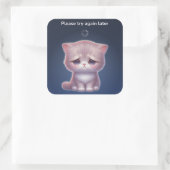 Overthinking Cat Sticker – Cute Mood (Tasche)