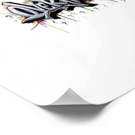 Overthinking Chaos Poster (Ecke)