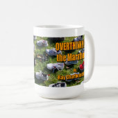 Overthinking die Marathon-Tasse Kaffeetasse (VorderseiteRechts)