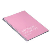 Overthinking Headquarters – Funny Overthinker Note Notizblock (Rechte Seite)