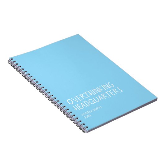 Overthinking Headquarters – Funny Overthinker Note Notizblock (Rechte Seite)