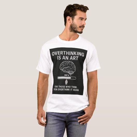 Overthinking in Progress T-Shirt (Vorne ganz)