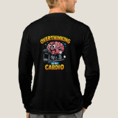 Overthinking Is My Cardio Funny Anxiety T-Shirt Tri-Blend Shirt (Rückseite)