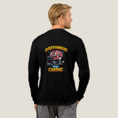 Overthinking Is My Cardio Funny Anxiety T-Shirt Tri-Blend Shirt (Voller Rücken)