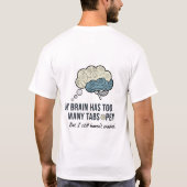 Overthinking Killed My Vibe Funny Anxiety Quote T- T-Shirt (Rückseite)