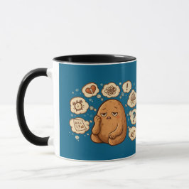 Overthinking Potato Persona Cartoon Mindful Art Tasse