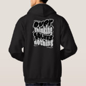 Overthinking Solves Nothing Quote Hoodie (Rückseite)