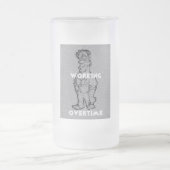 Overtime Zuhause Trinkbehälter Barware Mattiert Bi Mattglas Bierglas (Mittel)