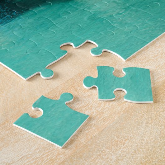 Overwater Bungalow auf Bora Bora Insel Puzzle (Seite)