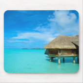 Overwater Bungalow auf Bora Bora mousepad (Vorne)