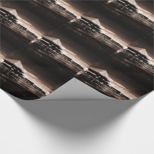 Overwater Bungalowe Geschenkpapier (Ecke)