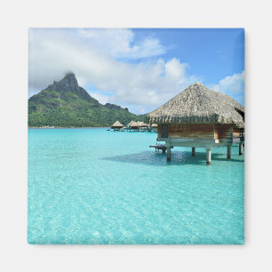 Overwater Erholungsort auf Bora Bora Magneten Magnet