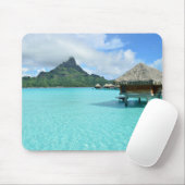 Overwater Erholungsort auf Bora Bora mousepad (Mit Mouse)